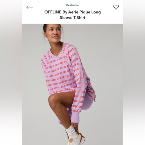 aerie Tops - ISO offline by aerie pique long sleeve